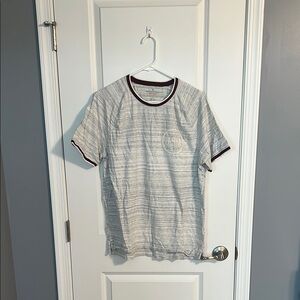 USED AEO Gray Striped Men's Large Shirt
